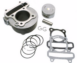 Cylinder Kit - Universal Parts QMB139 50mm Big Bore Cylinder Kit Upgrade to 83cc for WOLF LUCKY 50 > Part #151GRS258