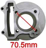 Cylinder Kit - Universal Parts QMB139 50mm Big Bore Cylinder Kit Upgrade to 83cc for TAO TAO THUNDER 50 > Part #151GRS258