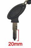 Keys - Scooter Key Key Blank - 35mm Blade for WOLF LUCKY 50 > Part #260GRS55